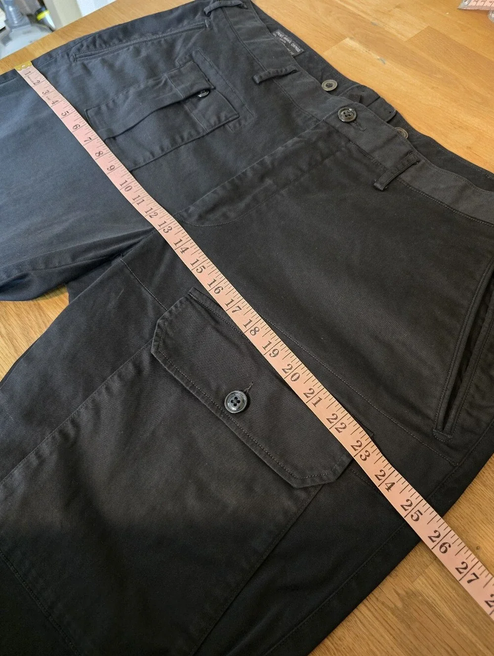 Polo Ralph Lauren MIL-J-4883A Cargo Pants Black Tapered Fit Cuffed 40